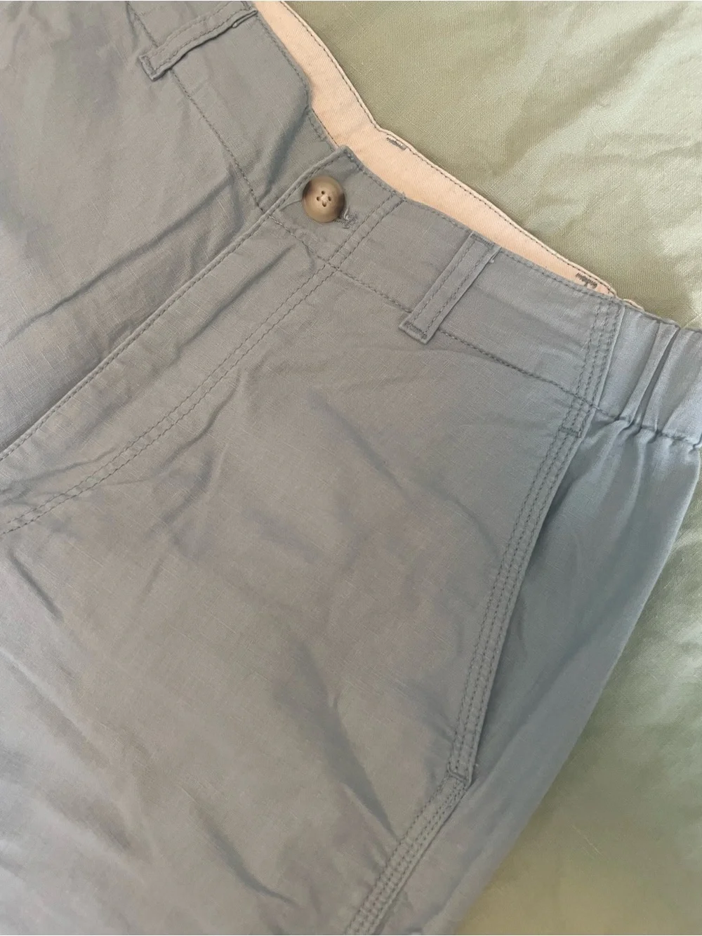 Uniqlo Women's Light Blue Casual Trousers - Picture 2 of 6